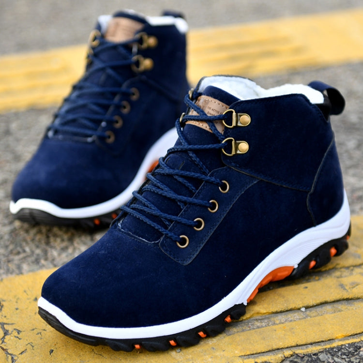 Men Snow Boots Warm Fur Winter Boots Men Winter Boots, Shoe Size:40