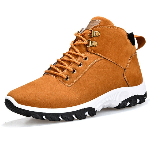 Men Snow Boots Warm Fur Winter Boots Men Winter Boots, Shoe Size:42