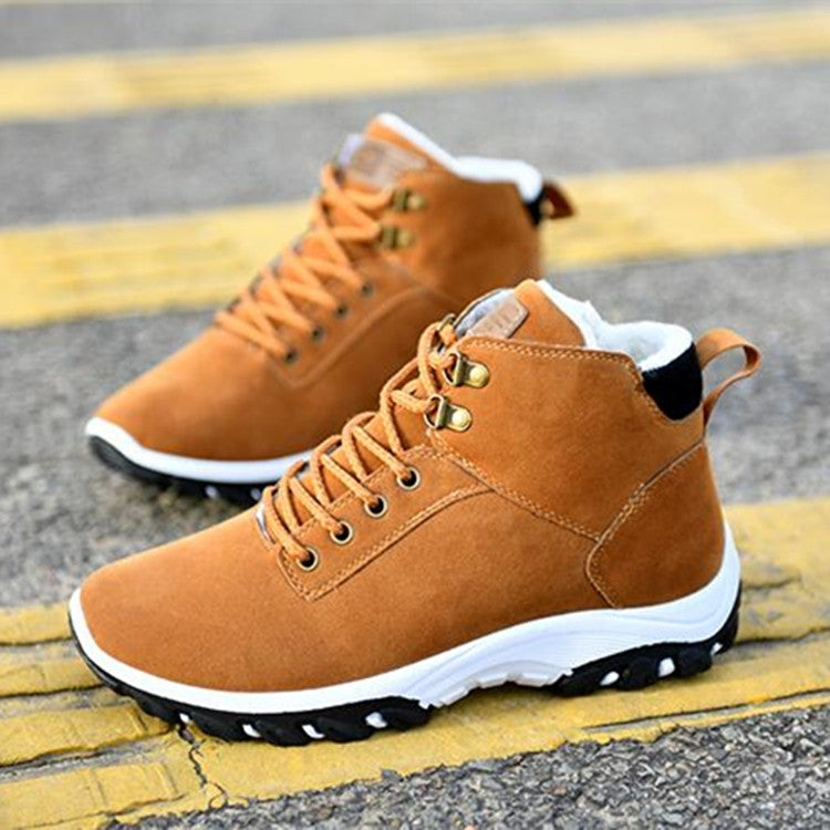 Men Snow Boots Warm Fur Winter Boots Men Winter Boots, Shoe Size:43