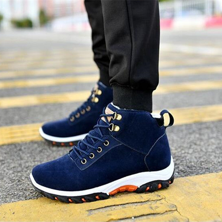 Men Snow Boots Warm Fur Winter Boots Men Winter Boots, Shoe Size:44