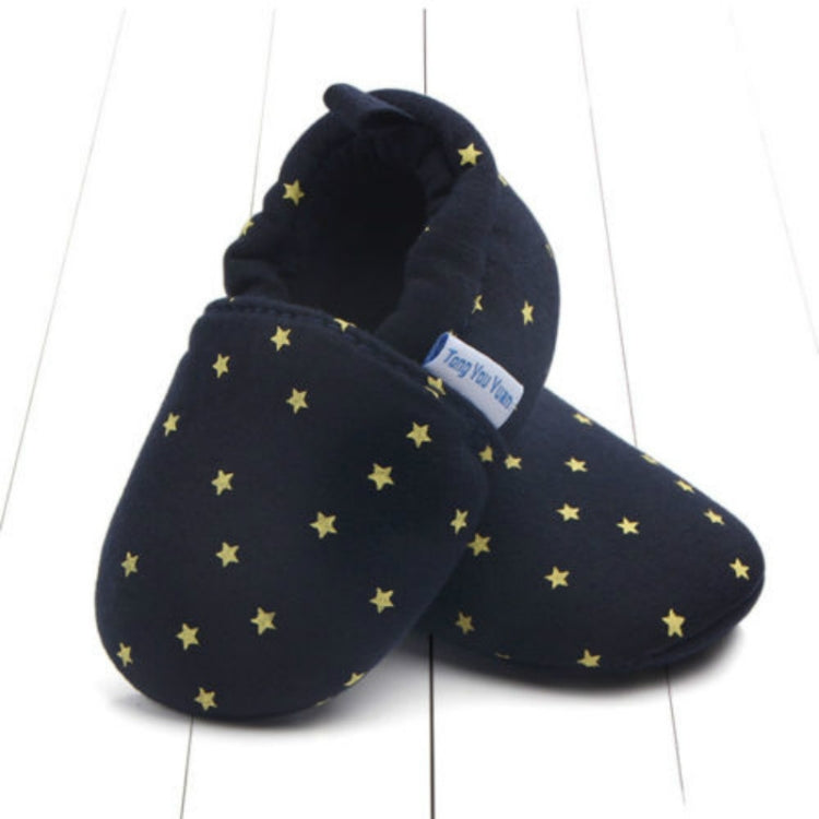 Newborn Crib Shoes Soft Sole Non-slip Cute Animal Baby Toddler Shoes, Size:Inner Length 11cm(Dark Blue)