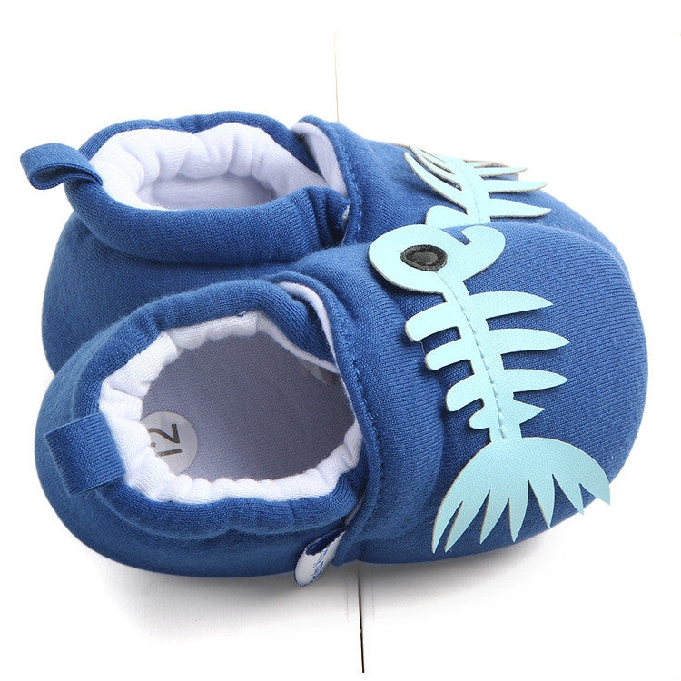 Newborn Crib Shoes Soft Sole Non-slip Cute Animal Baby Toddler Shoes, Size:Inner Length 12cm