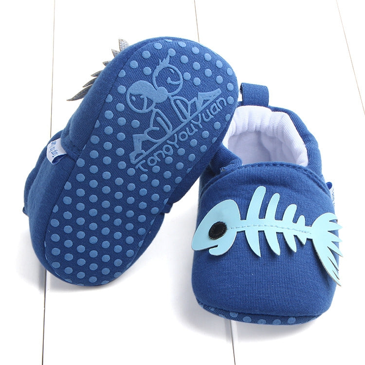 Newborn Crib Shoes Soft Sole Non-slip Cute Animal Baby Toddler Shoes, Size:Inner Length 13cm