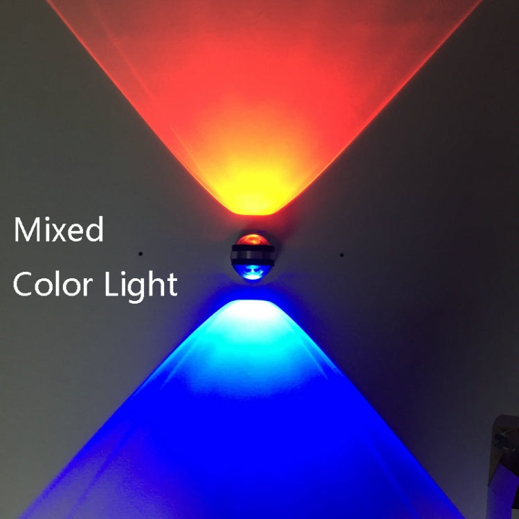 LED Up And Down Light Wall Light Double-Sided Crystal Aluminum Lights Upper Outlet, Power:2W