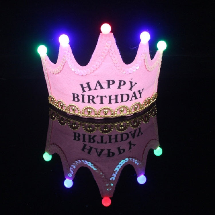 Children's Birthday Party Supplies Crown LED Light Hoop Dress Hat