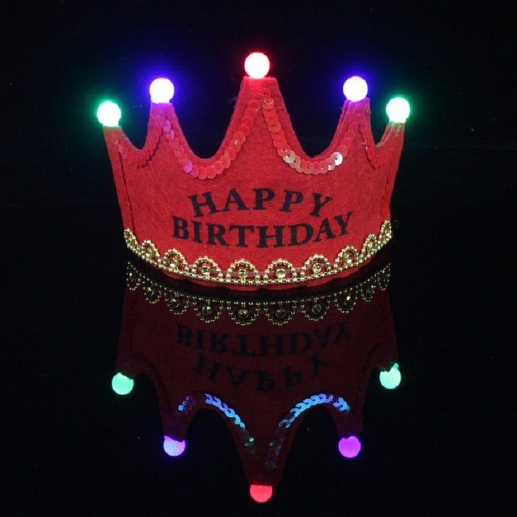 Children's Birthday Party Supplies Crown LED Light Hoop Dress Hat
