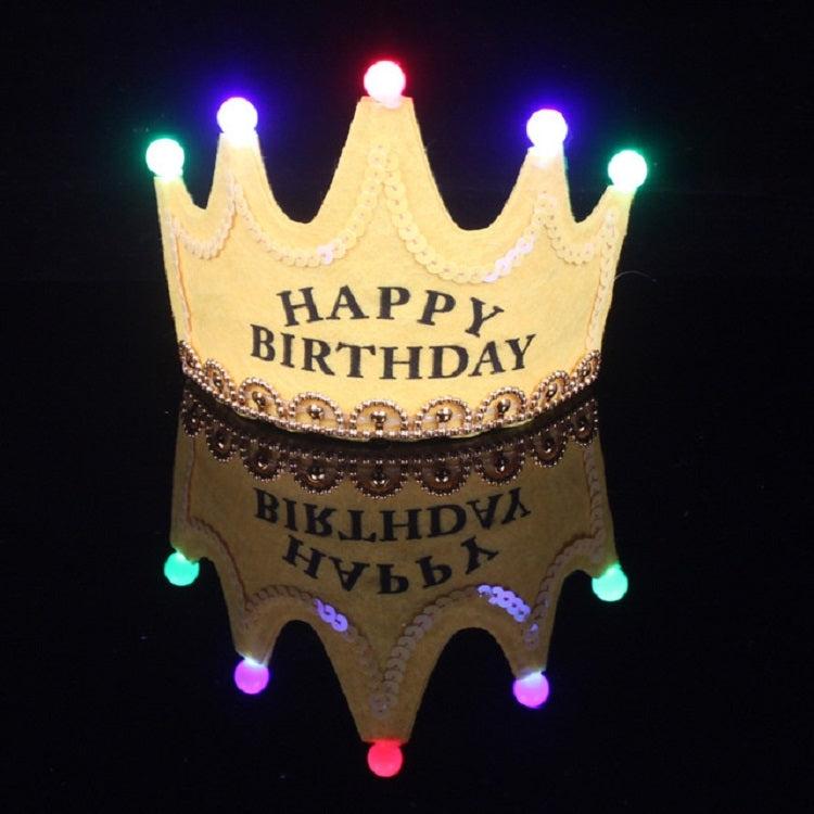 Children's Birthday Party Supplies Crown LED Light Hoop Dress Hat