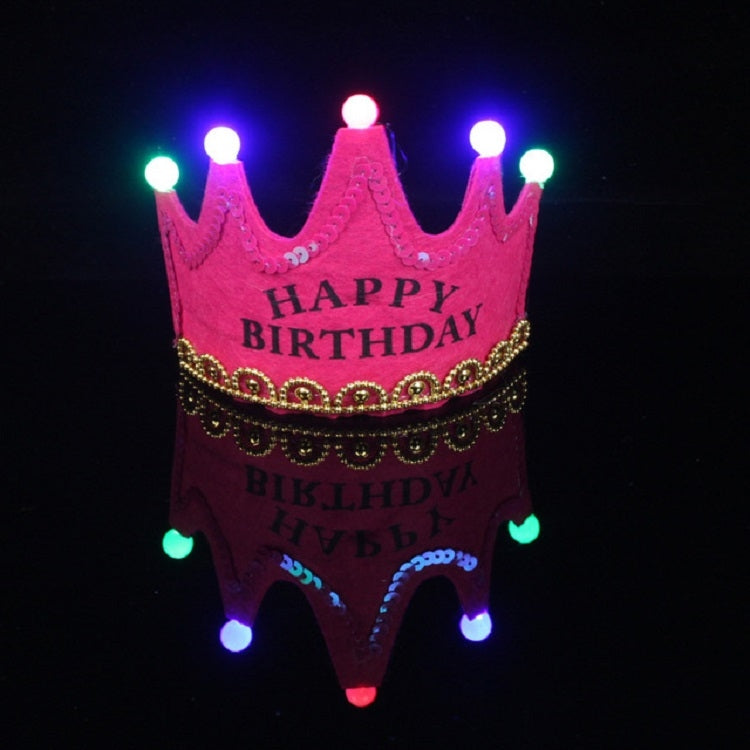 Children's Birthday Party Supplies Crown LED Light Hoop Dress Hat