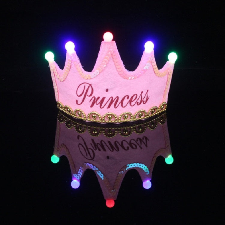 Children's Birthday Party Supplies Crown LED Light Hoop Dress Hat