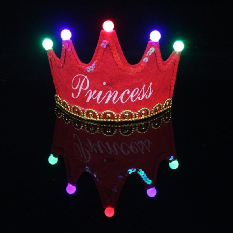 Children's Birthday Party Supplies Crown LED Light Hoop Dress Hat