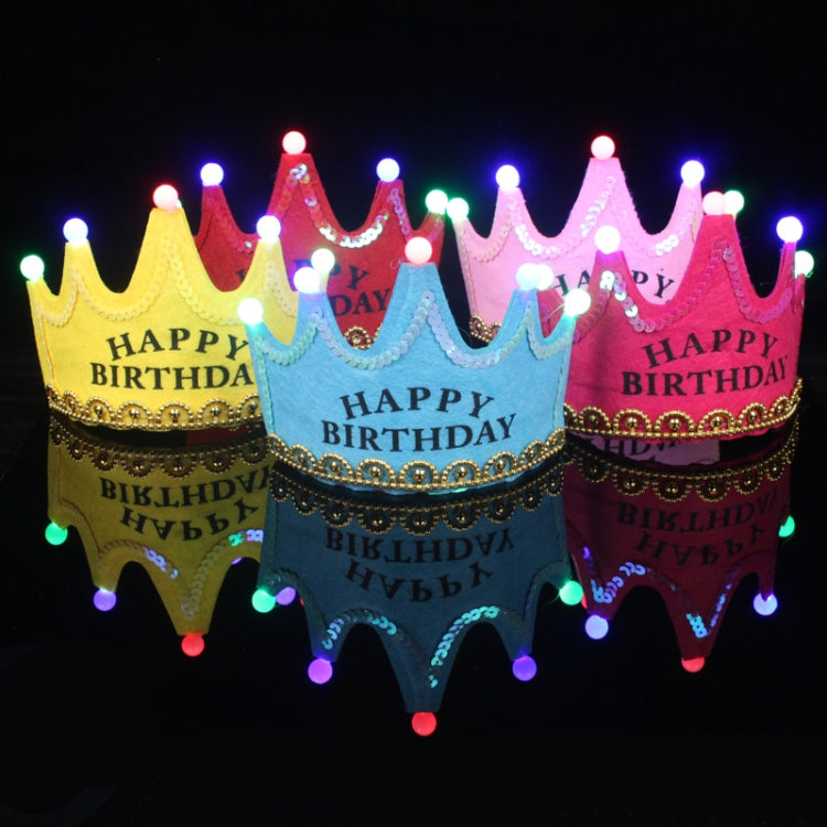 Children's Birthday Party Supplies Crown LED Light Hoop Dress Hat