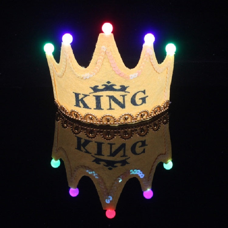 Children's Birthday Party Supplies Crown LED Light Hoop Dress Hat