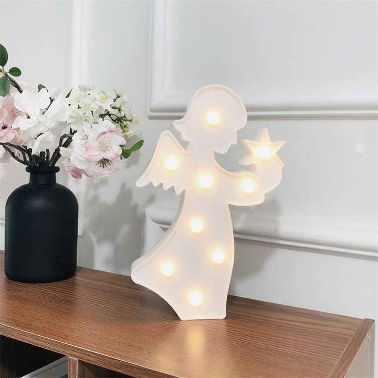 LED Girl Angel Fairy Style Lamp Children Room Layout Props Night Light