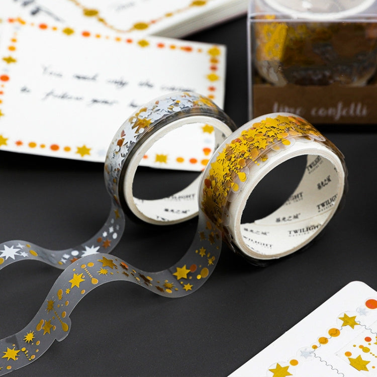 3 PCS / Set Decorative Wallpaper Tape PET Scrapbooking Washitape Set Transparent Waterproof Stickers