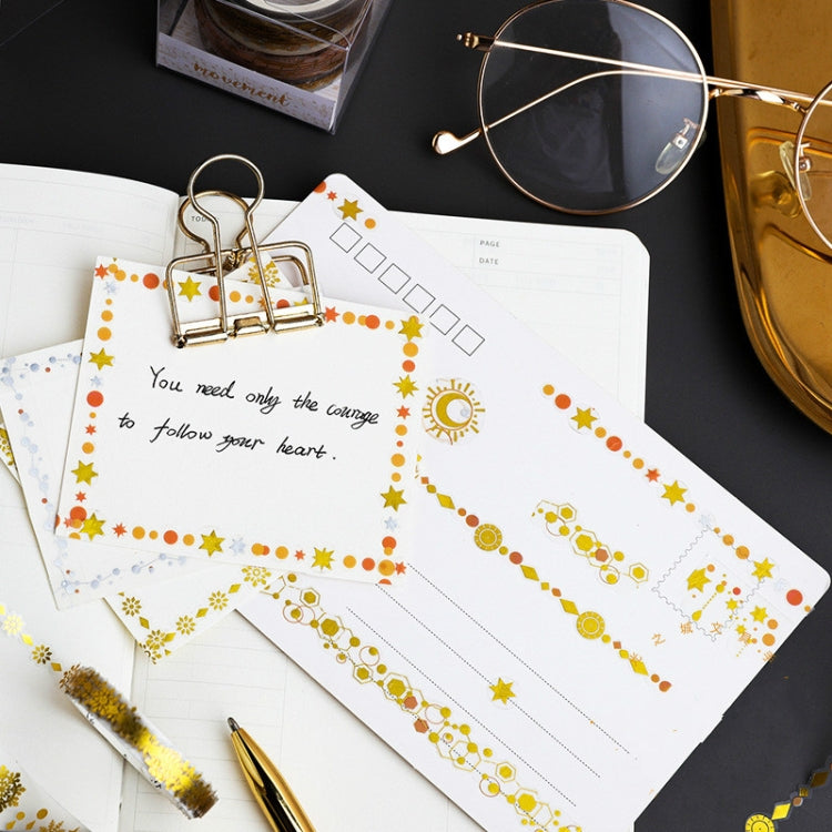 3 PCS / Set Decorative Wallpaper Tape PET Scrapbooking Washitape Set Transparent Waterproof Stickers