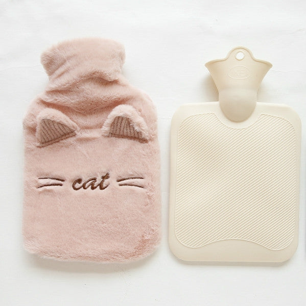 Winter Warm Fashion Plush Filled Hot Water Bag Explosion-proof Hand Warmer Bag