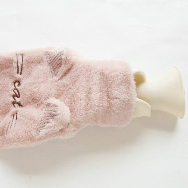 Winter Warm Fashion Plush Filled Hot Water Bag Explosion-proof Hand Warmer Bag