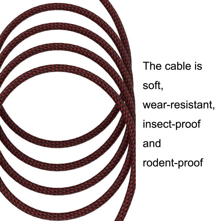 12m Red and Black Net TRS 6.35mm Male To Caron Female Microphone XLR Balance Cable
