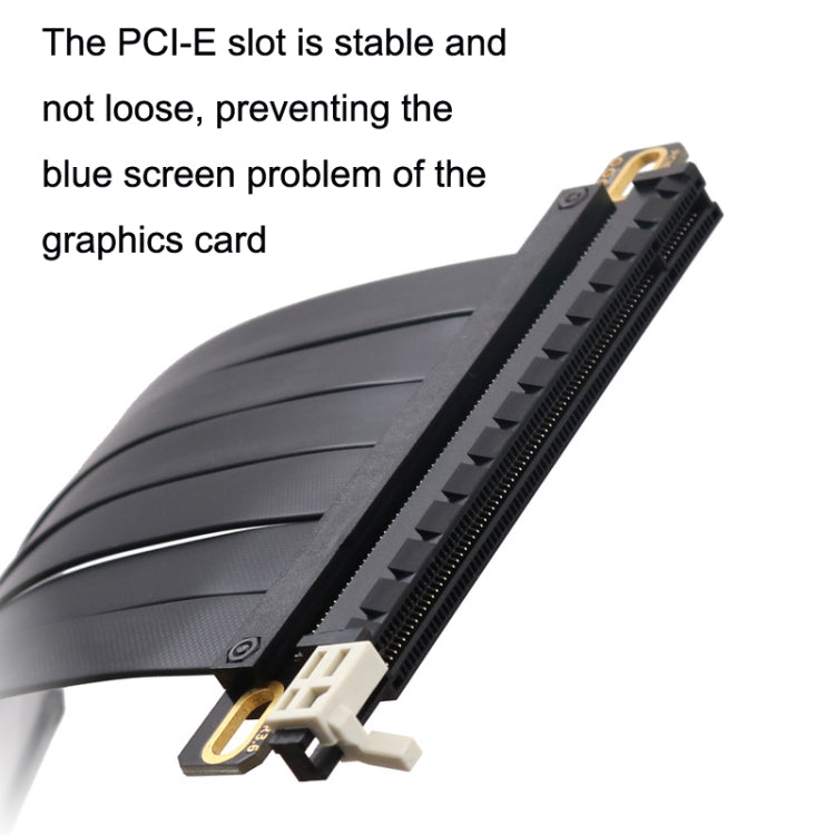 PCI-E 3.0 16X 180-degree Graphics Card Extension Cable Adapter Cable, Length: 10cm
