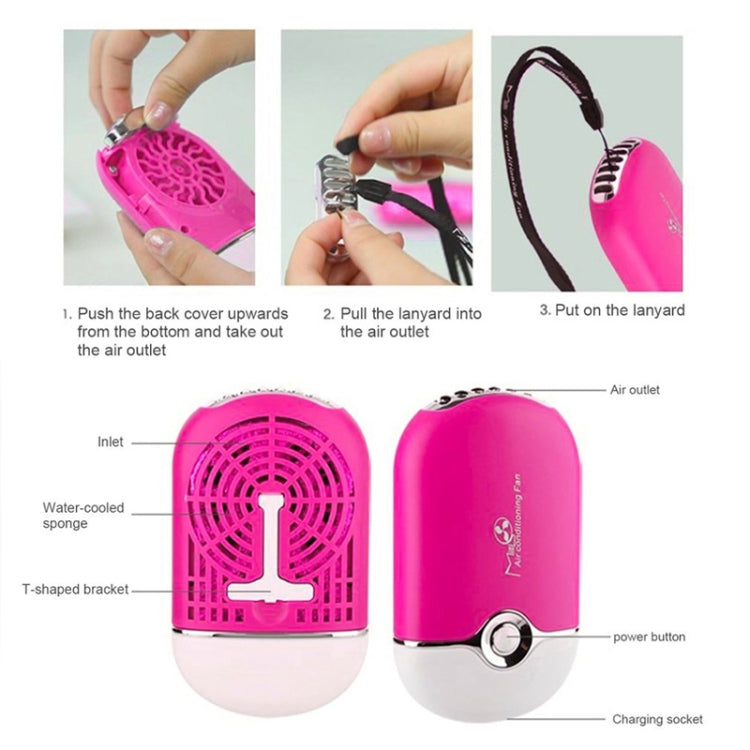 Mini Palm Air Conditioning Usb Rechargeable Leafless Fan