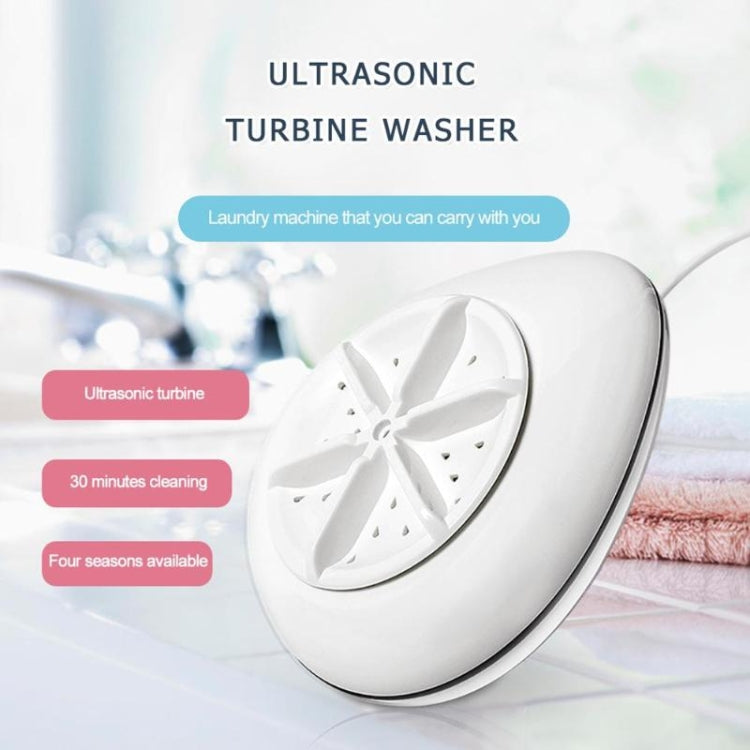 K-1013 2 in 1 USB Ultrasonic Turbo Water Drop Vortex Cleaning Washing Machine for Silk Baby Clothes
