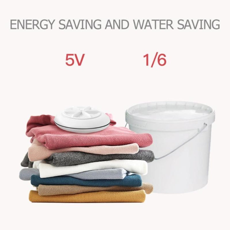 K-1013 2 in 1 USB Ultrasonic Turbo Water Drop Vortex Cleaning Washing Machine for Silk Baby Clothes