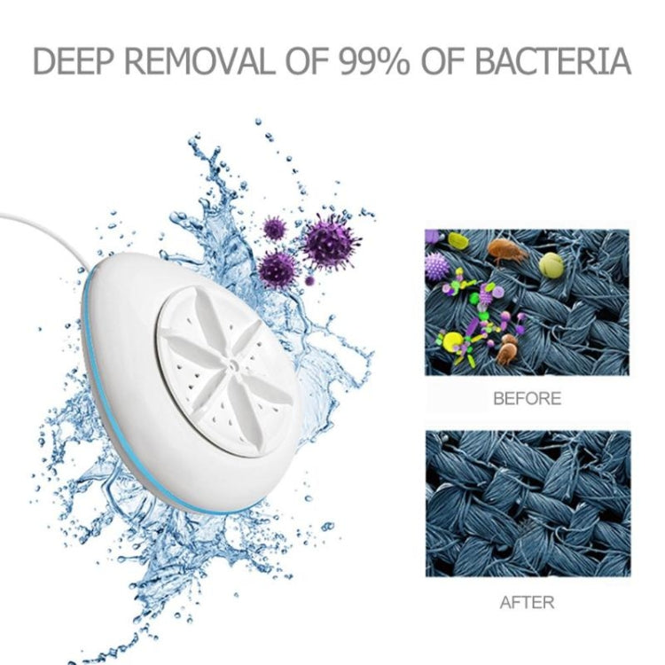 K-1013 2 in 1 USB Ultrasonic Turbo Water Drop Vortex Cleaning Washing Machine for Silk Baby Clothes