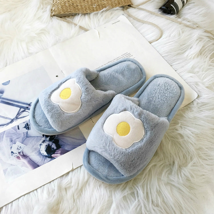 Home Indoor Flat Bottom Cute Fruit Plush Slippers, Shoe size:40-41
