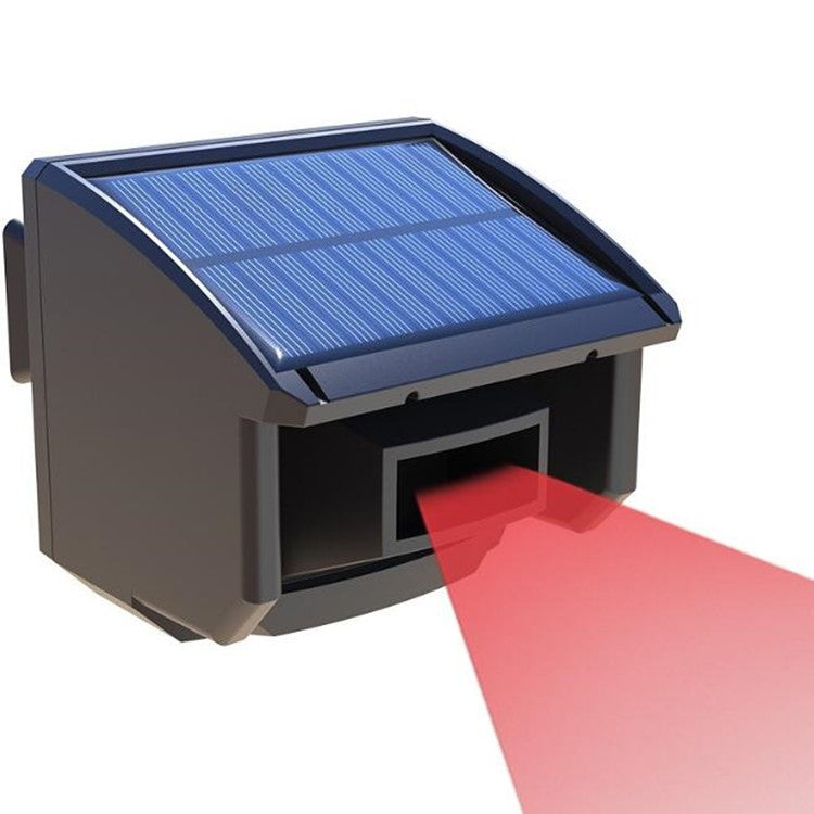 IP65 Waterproof Dustproof Outdoor Motion Sensor Solar Alarm Detection(Black)