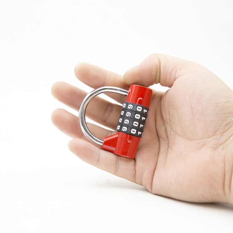 4 Digit Combination Locks Door And Window Padlock U-Shaped Combination Lock for Toolbox