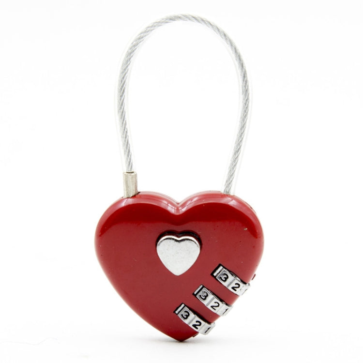 Heart Code Lock Luggage Code Padlock Couple Love Lock