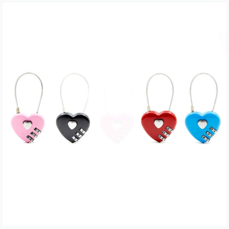 Heart Code Lock Luggage Code Padlock Couple Love Lock