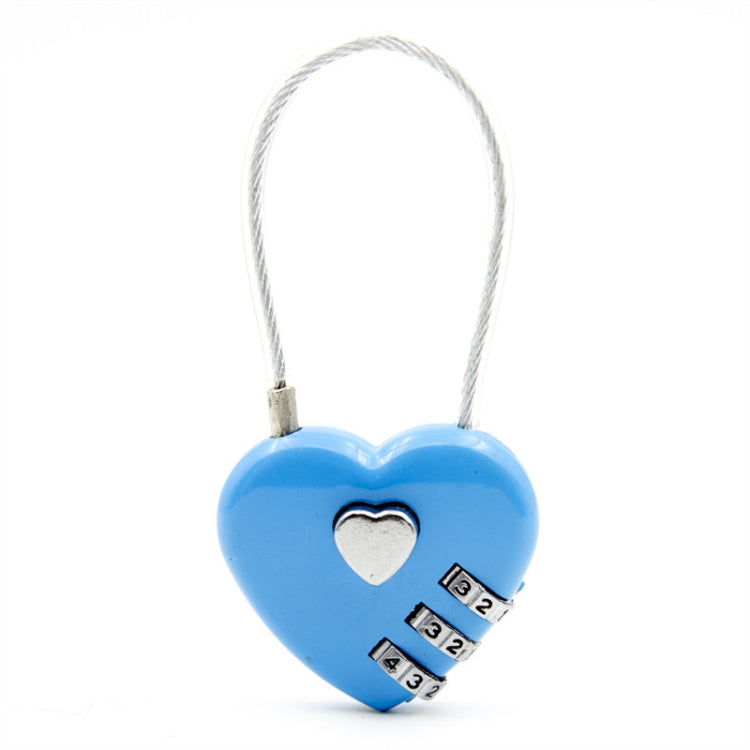 Heart Code Lock Luggage Code Padlock Couple Love Lock