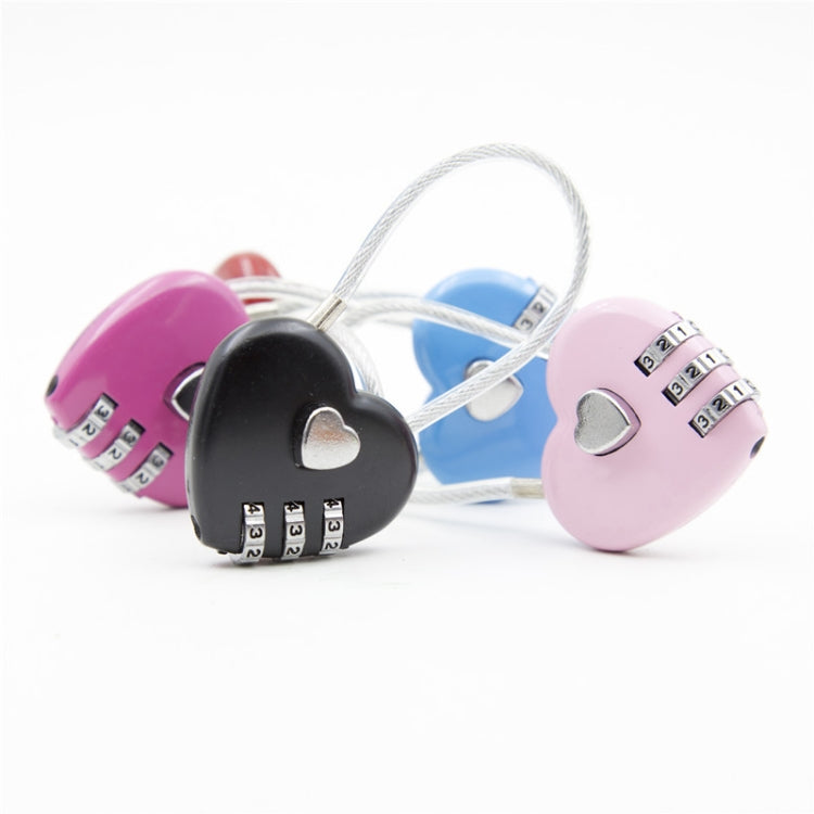Heart Code Lock Luggage Code Padlock Couple Love Lock