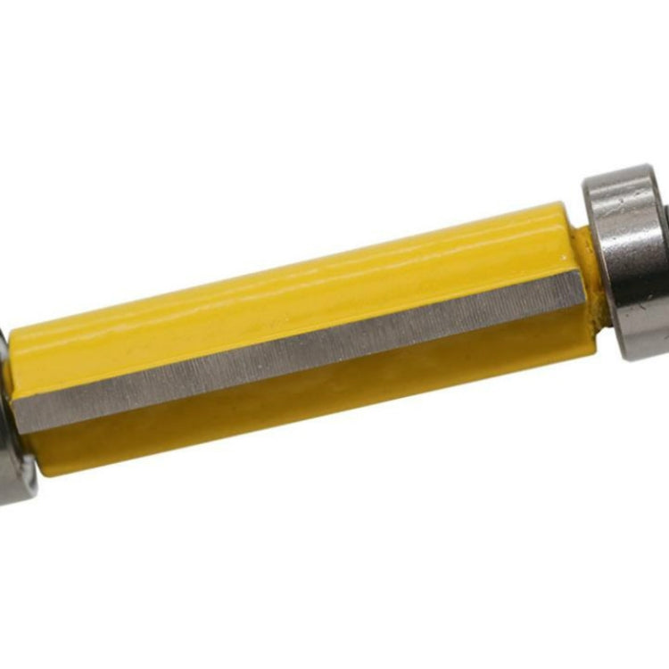 Double Bearing Trimming Knife Woodworking Milling Cutter, Style:1/4x1/2x38cm Yellow