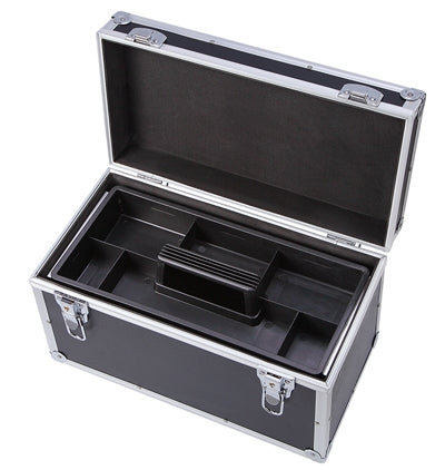 Multifunctional Aluminum Alloy Multilayer Car Repair Tool Storage Box, Size:38x 20x22 cm(Black)