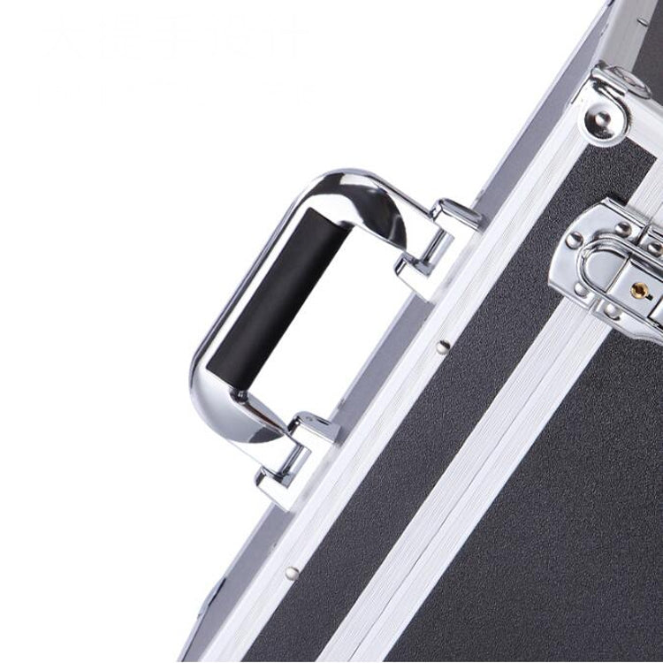 Multifunctional Aluminum Alloy Multilayer Car Repair Tool Storage Box, Size:38x 20x22 cm(Black)
