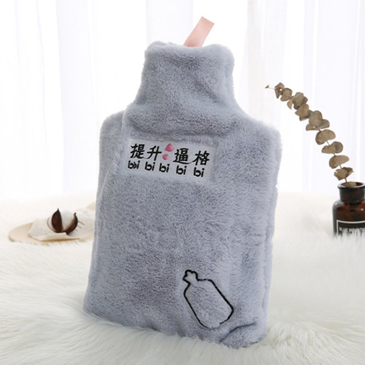 Water-filled Hot Water Bag Plush Cover Removable Washable Hand Warmer