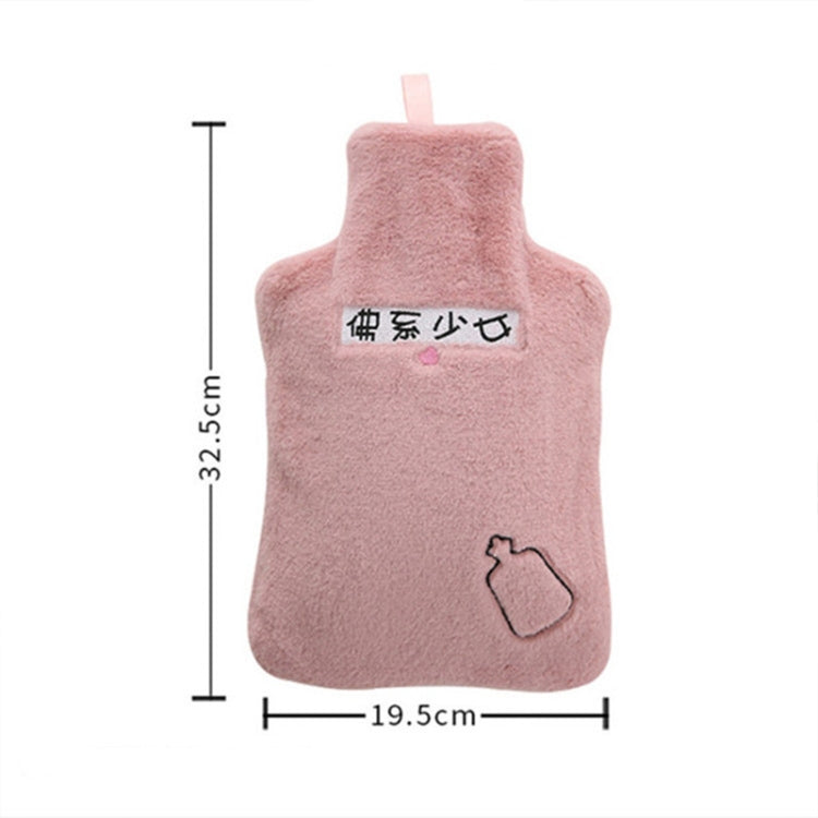 Water-filled Hot Water Bag Plush Cover Removable Washable Hand Warmer