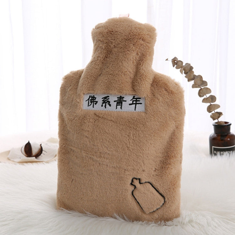 Water-filled Hot Water Bag Plush Cover Removable Washable Hand Warmer