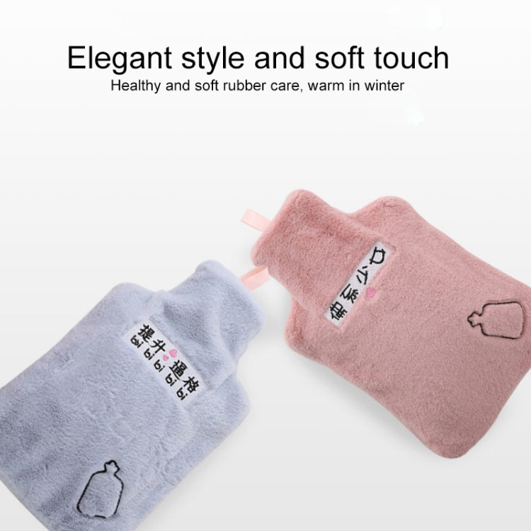 Water-filled Hot Water Bag Plush Cover Removable Washable Hand Warmer