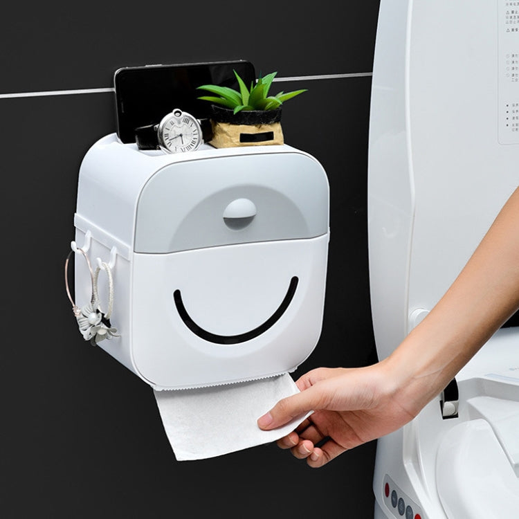 Multifunctional Bathroom Punch-free Tissue Box Creative Rack