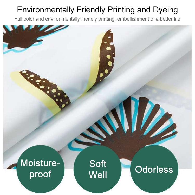 Bathroom Curtain Ocean Star Shower Curtain Environmental Protection Mildew Waterproof Shower Curtain, Size:200x180CM
