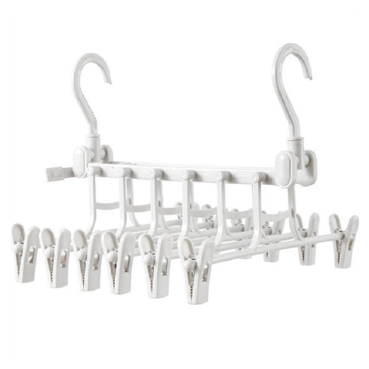 Creative Multi-layer Folding Hangers Multipurpose Clothes Hat Pants Save Space Storage Rack Wardrobe Storage Organization(Light Grey)