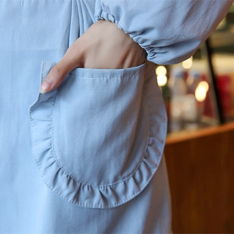 2 PCS Princess Apron Kitchen Women Work Clothes Coffee Shop Apron, Specification:Apron + Sleeve