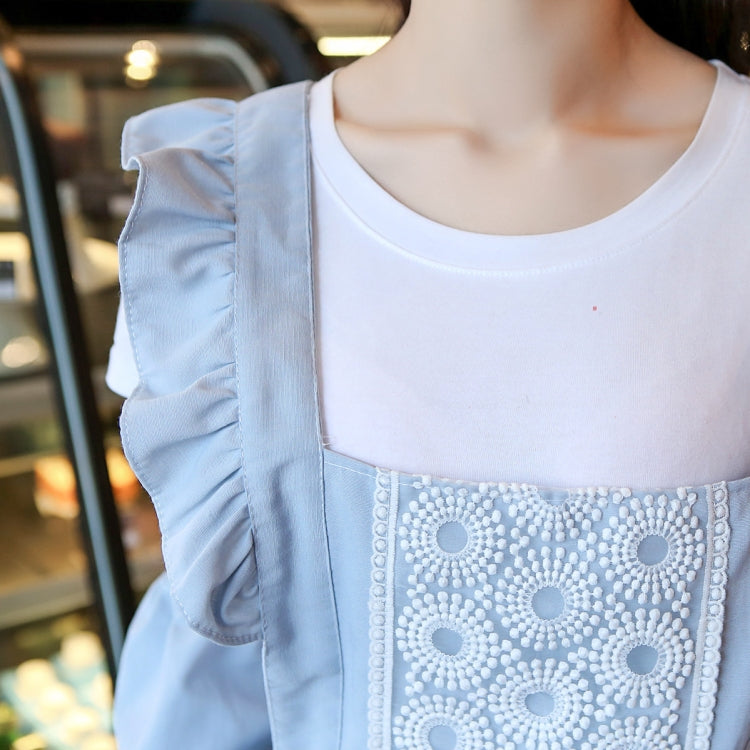2 PCS Princess Apron Kitchen Women Work Clothes Coffee Shop Apron, Specification:Apron + Sleeve