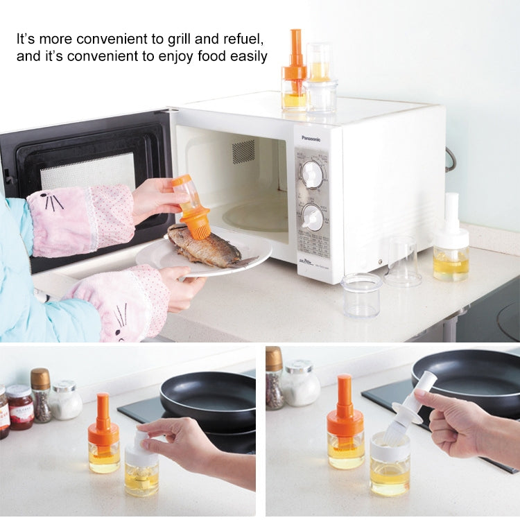 Kitchen Gadgets Silicone Heat Resisting Oil Bottle Brushes Barbecue Tool Portable Basting Brush