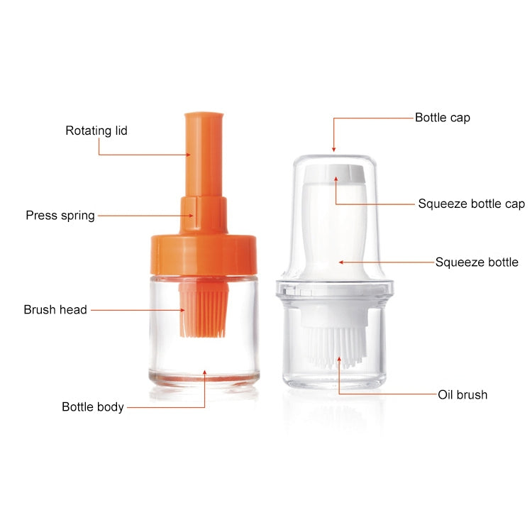 Kitchen Gadgets Silicone Heat Resisting Oil Bottle Brushes Barbecue Tool Portable Basting Brush