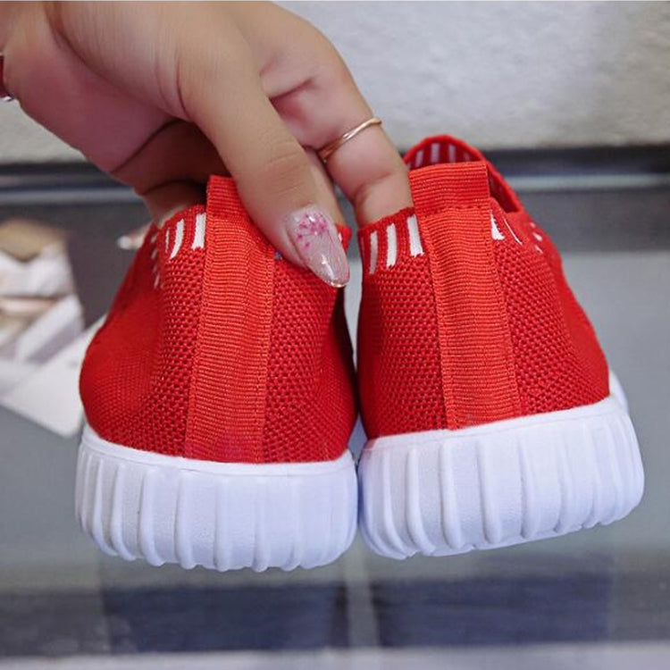 Large Size The Trend Of Women Shoes Wild Sports Leisure Flying Running Shoes, Shoe Size:42