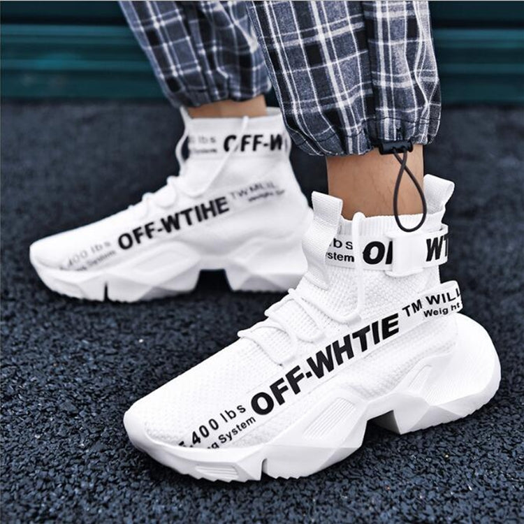 Men Mesh Breathable Casual Fashion High Basketball Shoes, Shoe Size:43